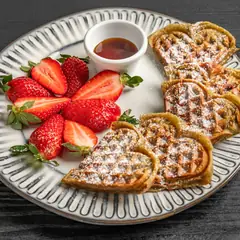 Coconut Pandan Waffles